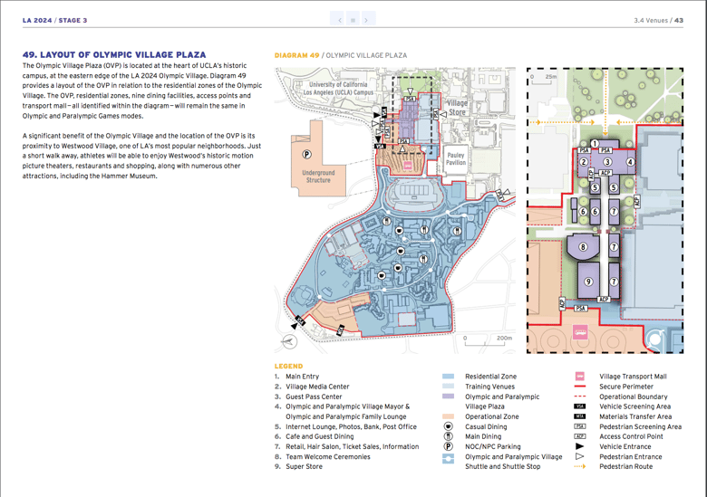 LA 2024 Olympic and Paralympic Bid Process - LA 2024 Athlete Village Map